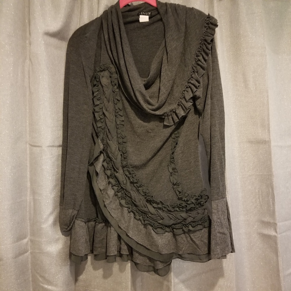 Venus Charcoal Asymmetric Sweater